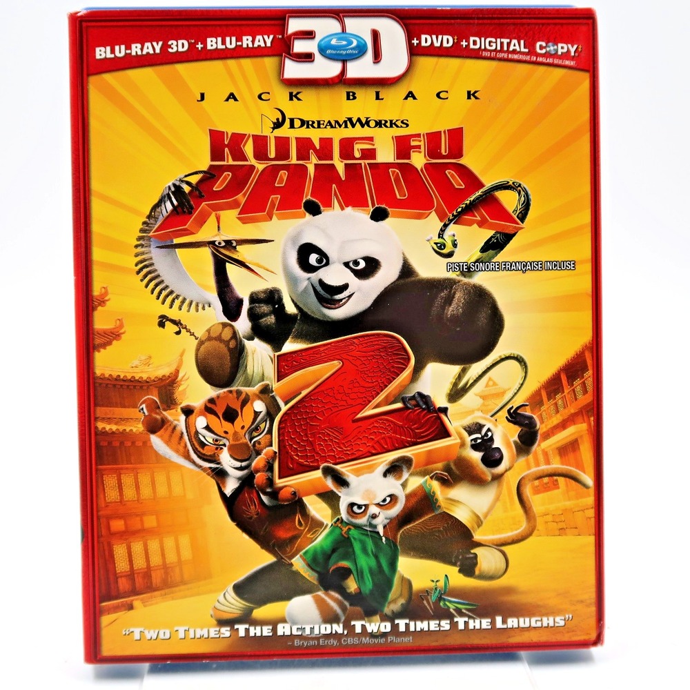 Kung Fu Panda 2 Blu-ray 3D Blu-ray DVD 2011 DreamWorks PG Jack Black